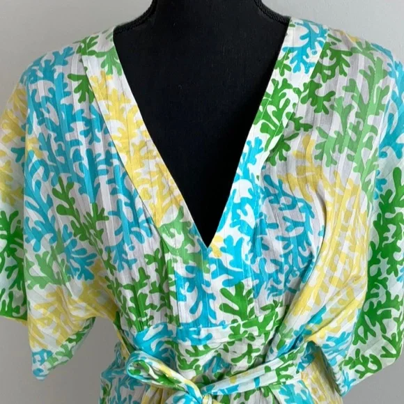 Lilly Pulitzer Multicolor Floral V-Neck Blouse - Picture 7 of 11